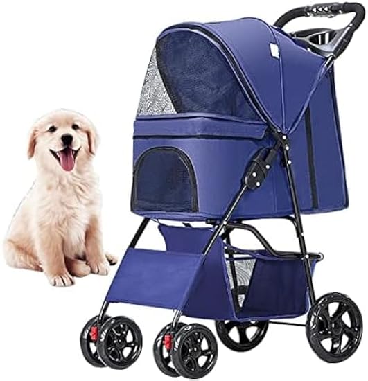 分離式 ペットカート 4輪360°回転 折りたたみ 犬用ベビーカー 猫犬兼用